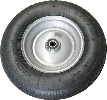 Truper spare pneumatic wheel assembly with 400mm tyre and 16mm axle for TRADIE wheelbarrow