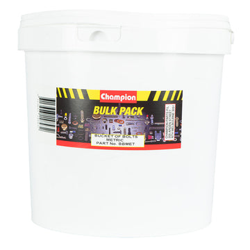 Champion 215 piece metric bucket of bolts with assorted sizes M6 to M12