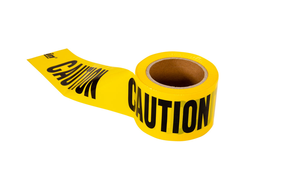 Crescent Lufkin Yellow Barricade Caution Tape 100m x 75mm | Accent Tools