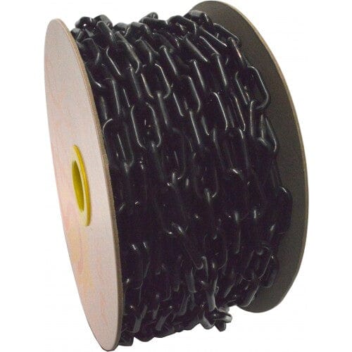Xcel Plastic Chain 25m Reel - 6mm Black | Hobeca
