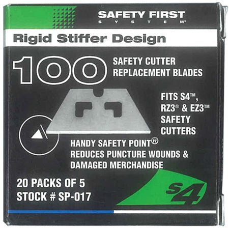 PHC Safety Blade Box of 100 for S4 and S7 safety cutters