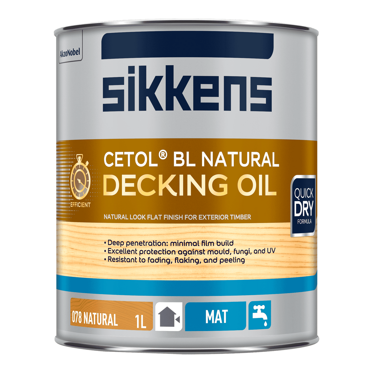 Sikkens BL Natural Decking Oil - Natural 1L | Hobeca