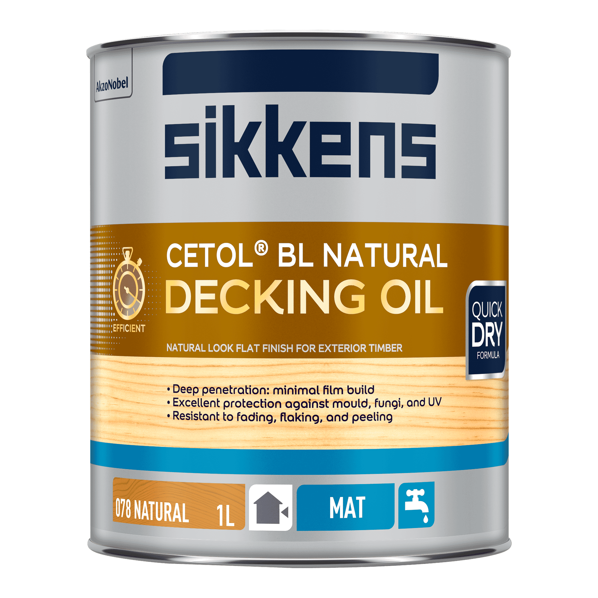 Sikkens BL Natural Decking Oil - Natural 1L | Hobeca