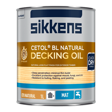 Sikkens BL Natural Decking Oil - Natural 1L | Hobeca