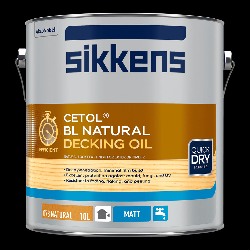 Sikkens BL Natural Decking Oil - Natural 10L