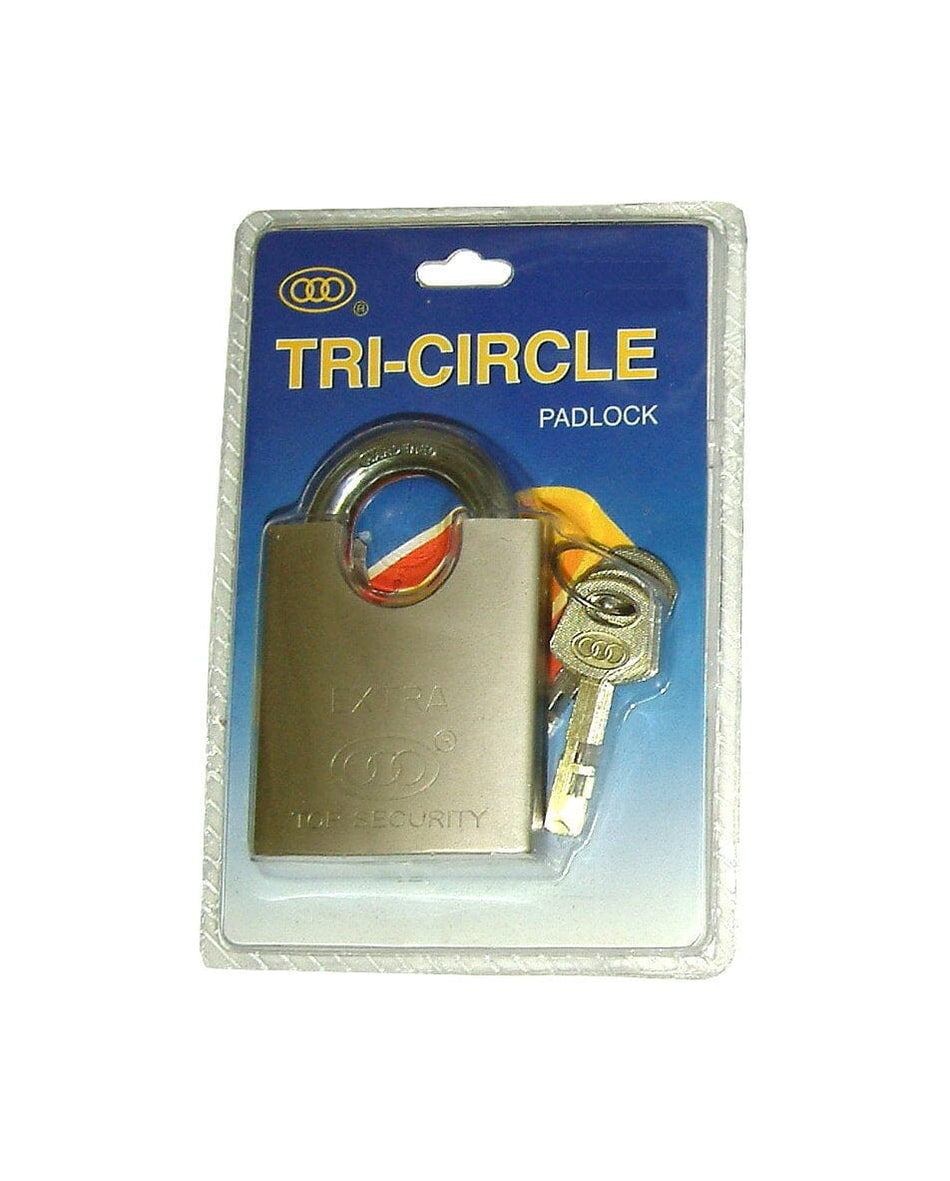 Tri-Circle Padlock - Top Security Brass #BR501 50mm