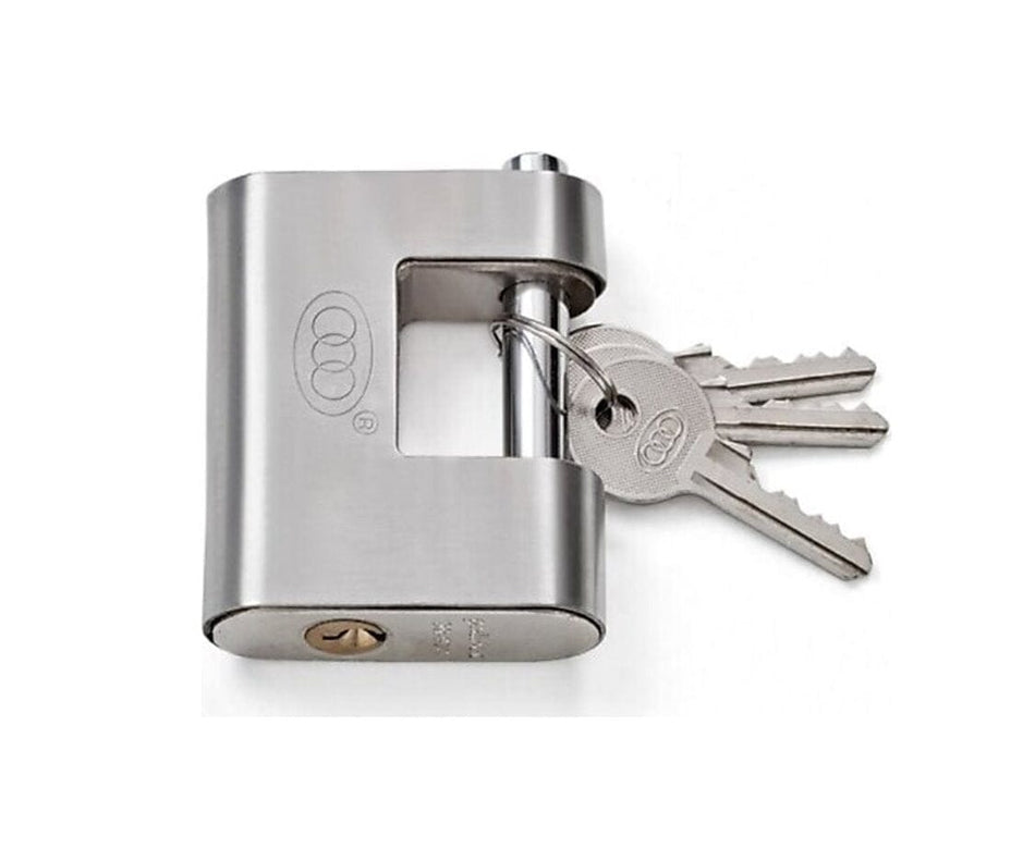 Tri-Circle Padlock - Stainless Armour #BR950 50mm