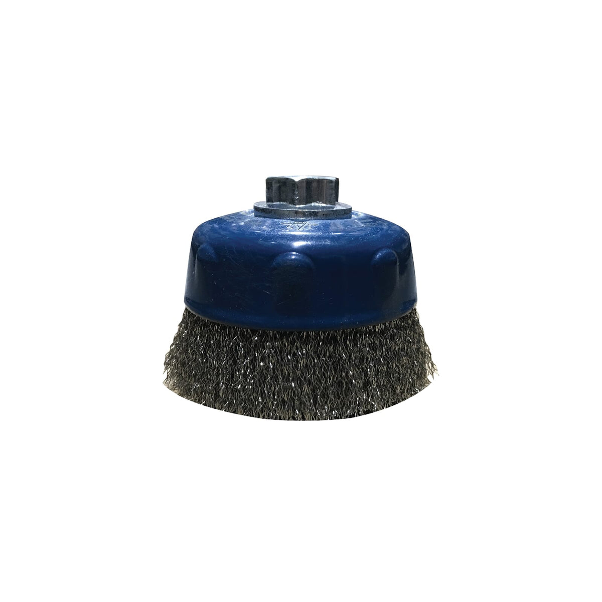 Jaz Cup Brush Crimped 125mm x 30mm x 0.3mm - M14 x 2 - Stainless Steel (BRUC-1250S) | Hobeca