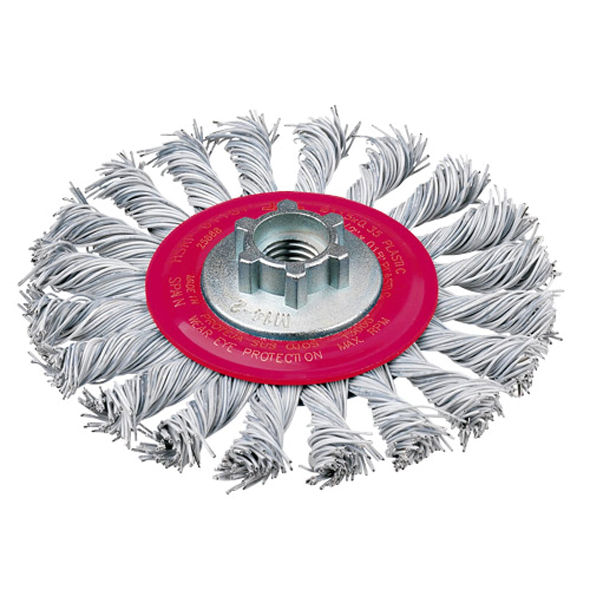 Jaz Wire Wheel High Speed Twist Knot 115mm x 26mm - M14 x 2 - Laminated Wire (BRUH-115L) | Hobeca