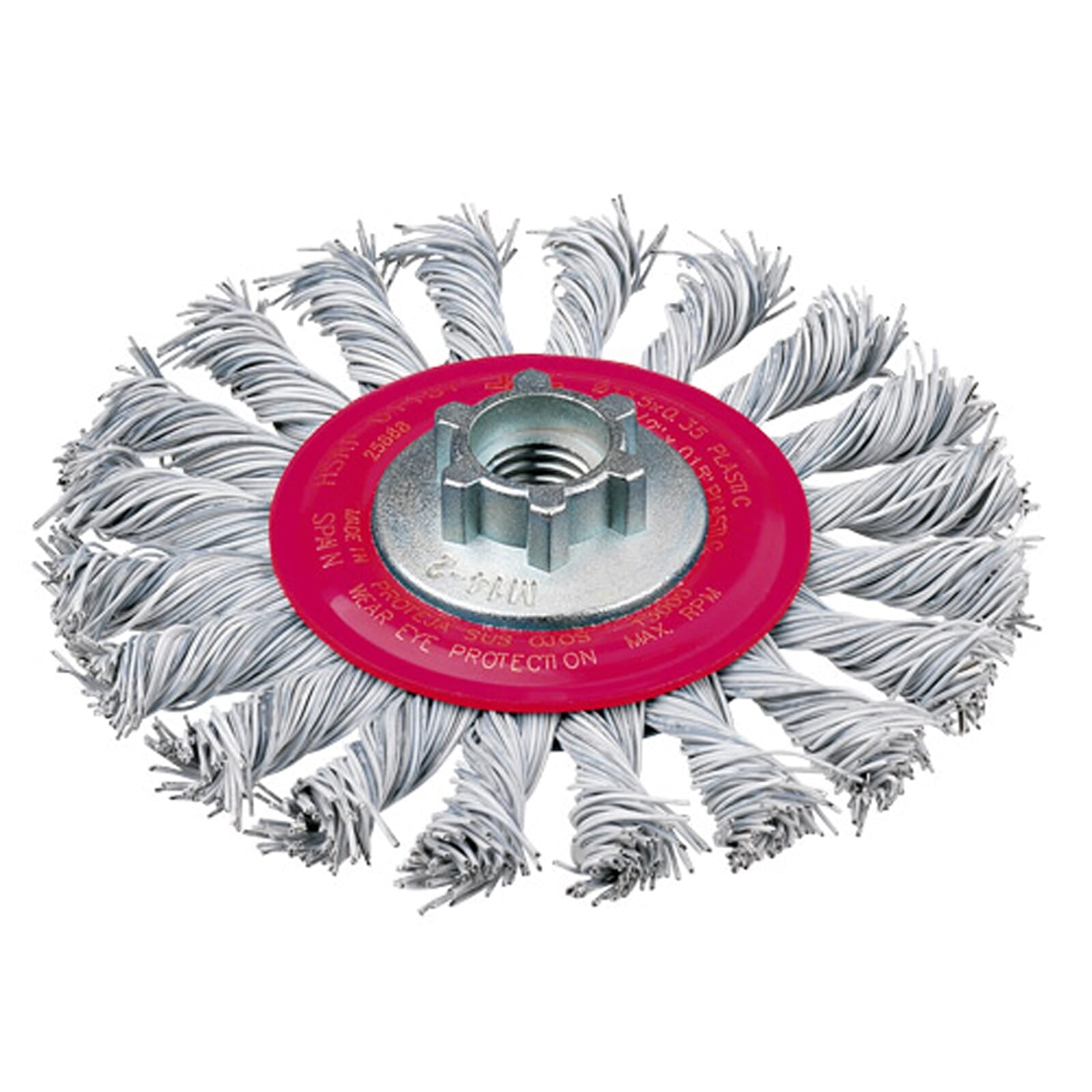 Jaz Wire Wheel High Speed Twist Knot 115mm x 26mm - M14 x 2 - Laminated Wire (BRUH-115L) | Hobeca