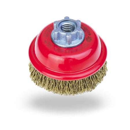 Jaz Cup Brush High Speed 75mm x 22mm x 0.23mm - M14 x 2 - Cable Crimped (BRUH-075) | Hobeca