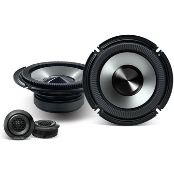 Alpine 6.5 inch component speaker set with woofer and tweeter