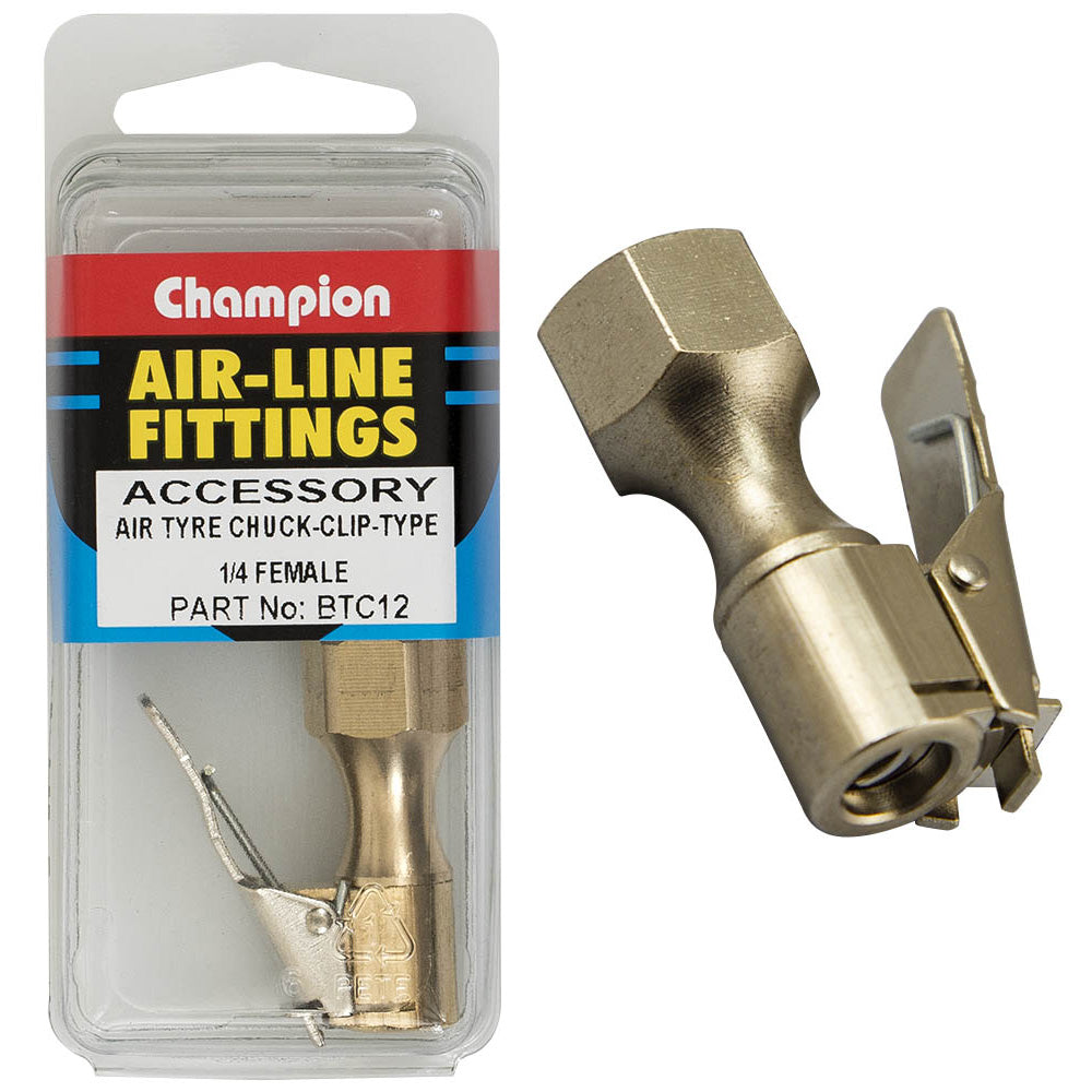 Champion Tyre Air Chuck-Clip Type-1/4in Female | ISL