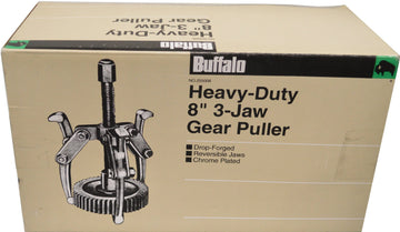 Truper 3-jaw gear puller 200mm with reversible jaws and black finish