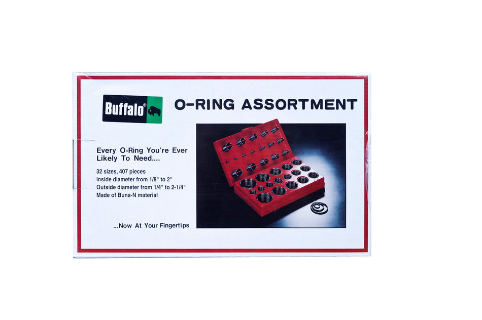 Buffalo O Ring Assortment 407-pce