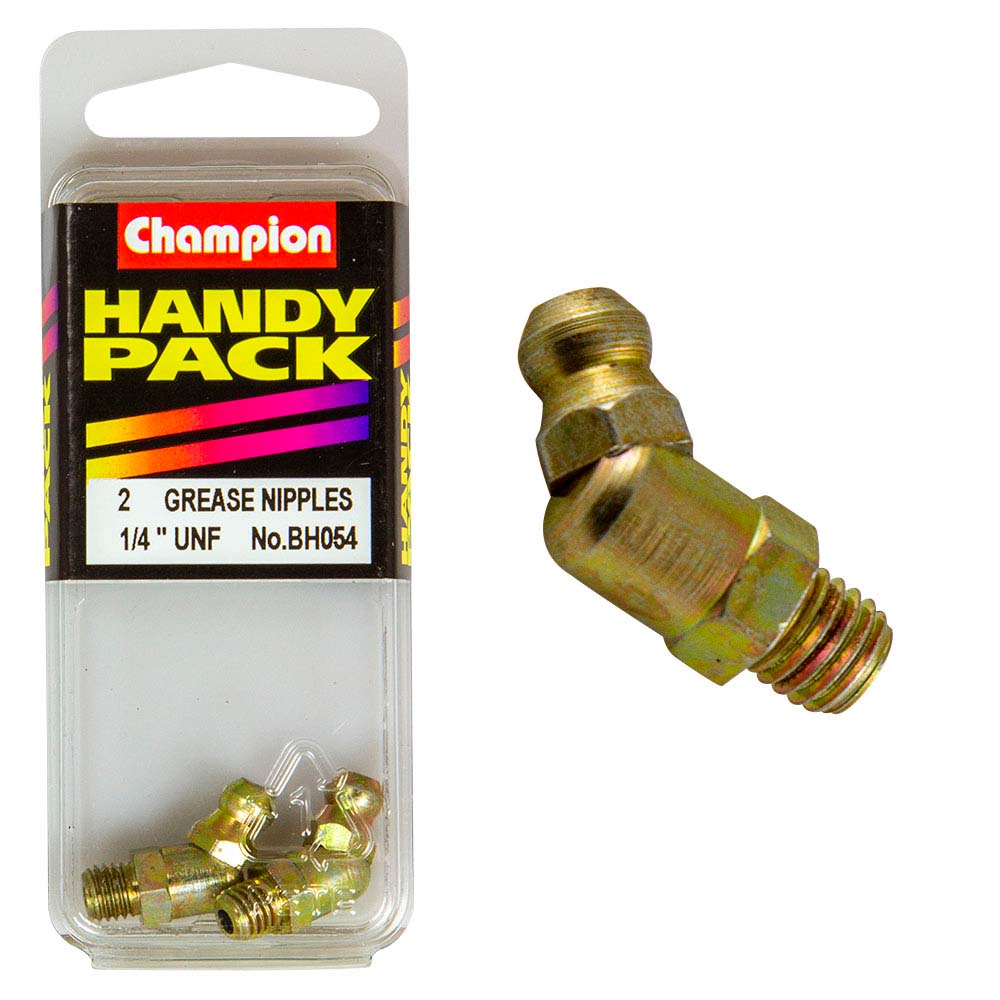 champion 1 4in unf 45deg grease nipples