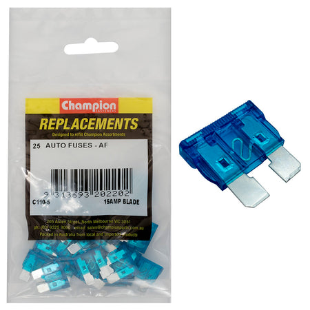 Champion AF 15Amp Standard Blade Fuse (Blue) - ISL_C110-5