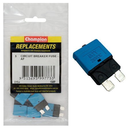 Champion AF Circuit Breaker Blade Fuse -5pk - ISL_C113-4