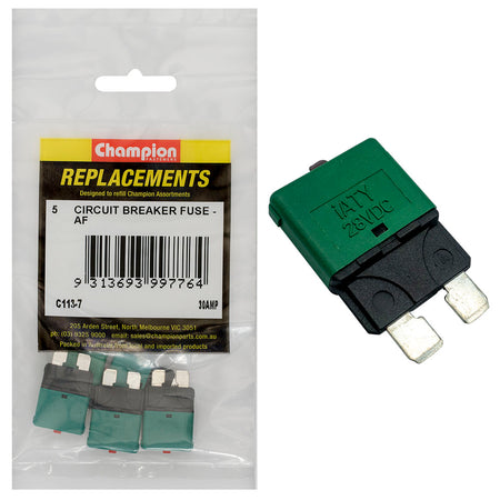 Champion AF Circuit Breaker Blade Fuse -5pk - ISL_C113-7