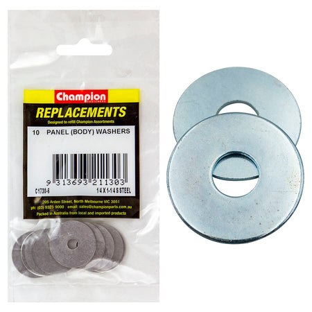 Champion Flat S/Steel Panel (Body) Washer-10pk - ISL_C1730-6