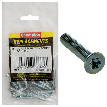 Champion Machine Screw -Csk -Tx -25pk - ISL_C1774-13