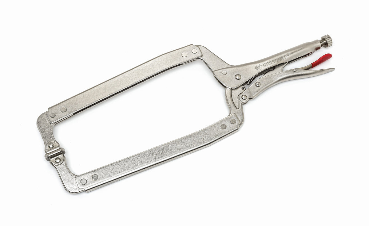 Crescent 450mm/18in. Locking C-Clamp w/ Swivel Pads | Accent Tools