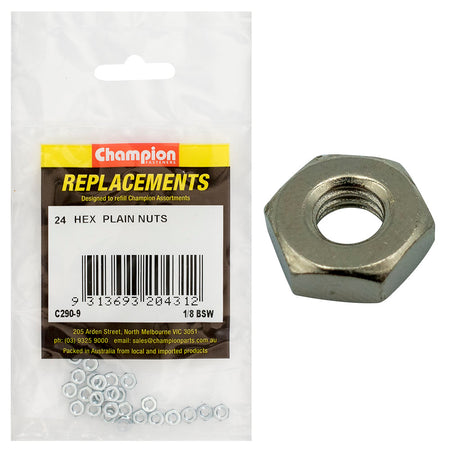 Champion BSW Hexagon Nut (Zn) -24pk - ISL_C290-9