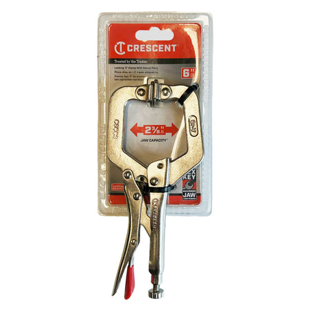 Crescent Locking C-Clamp w/ Swivel Pads - C6CCSVN