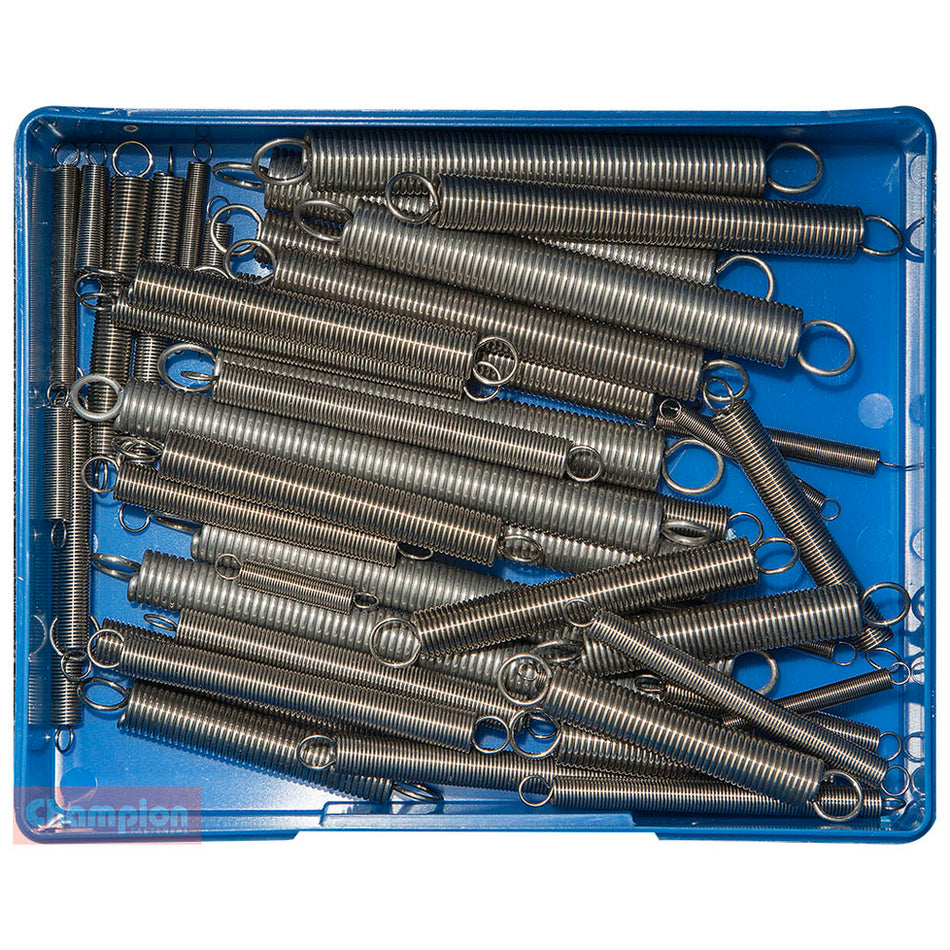 Champion 48pc Extension Spring Assortment  S/Steel