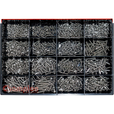 Champion 1150pc SS Mushroom Head S/Tapping Screw Master Kit | ISL