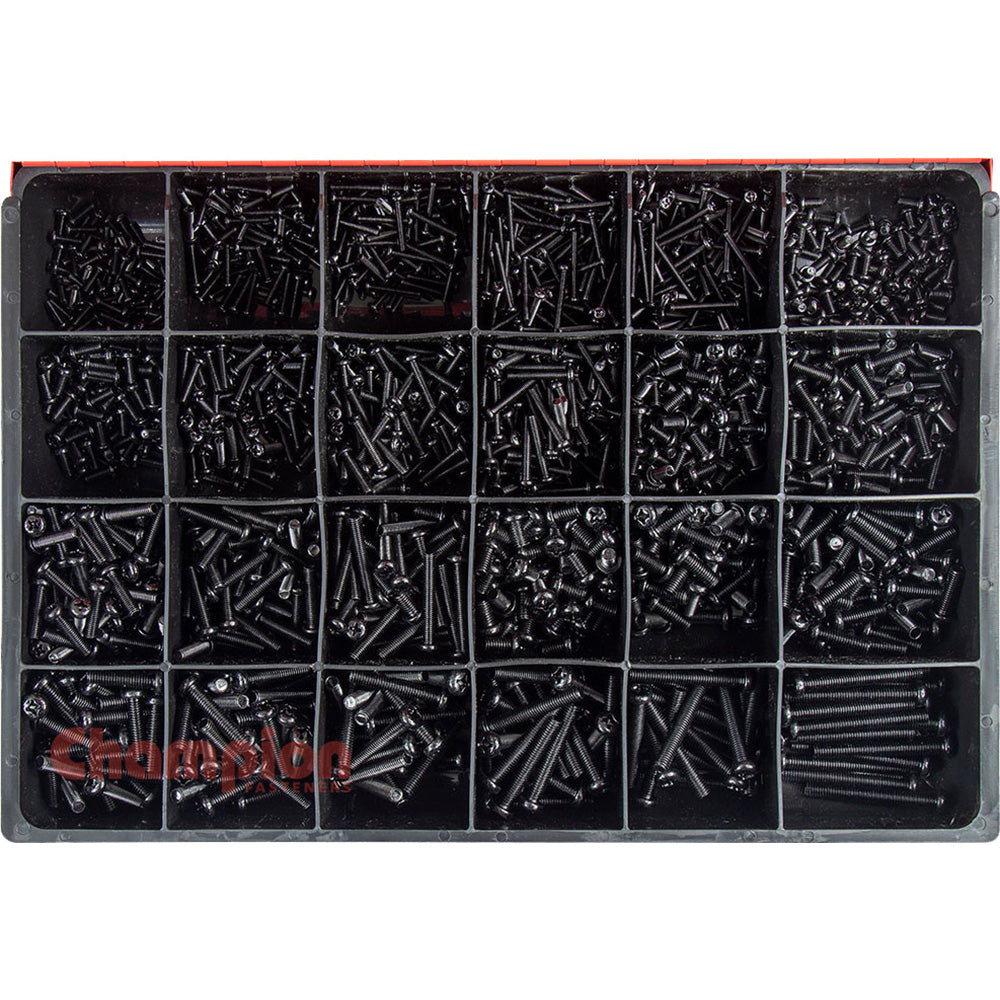 Champion 1785pc Metric Black Machine Screw Master Kit | ISL
