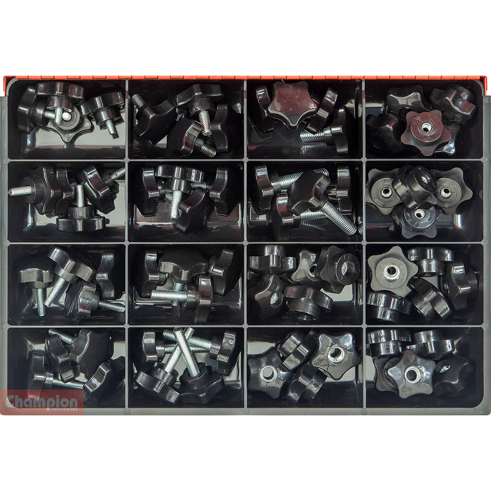 Champion 70pc Star Knob - Screw & Nut Master Kit | ISL