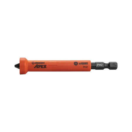 Crescent 2Pc 3-1/2in. Phillips u-GUARD Covered Impact Power Bit w/ Ring Magnet | Accent Tools