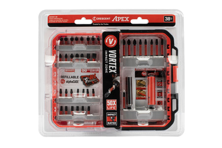 Crescent 38Pc VORTEX AlphaCASE Set | Accent Tools