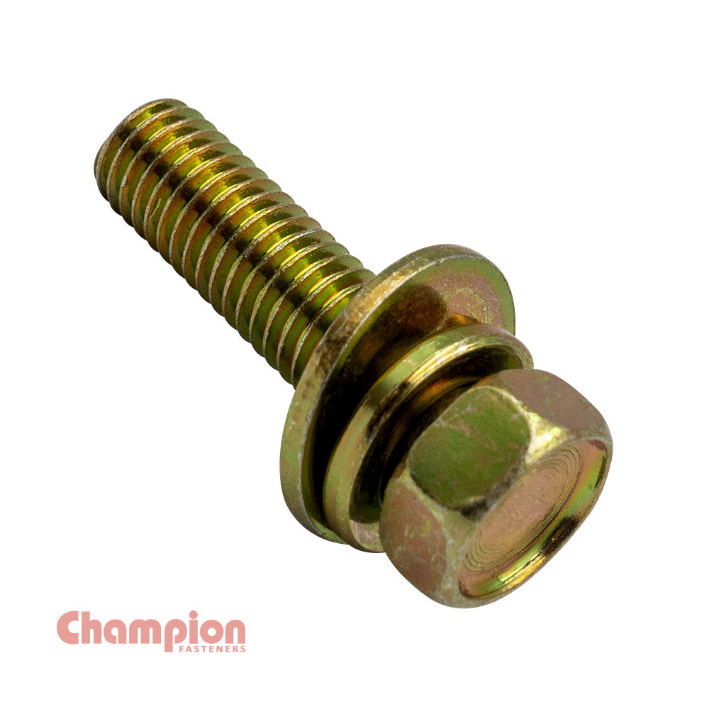 Champion Sems HexBolt W/Spring & Flat Washer- 50pk - ISL_CBP189