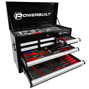 Powerbuilt 189pc Tool Chest & Assorted Tools – Black Series | Alltrade
