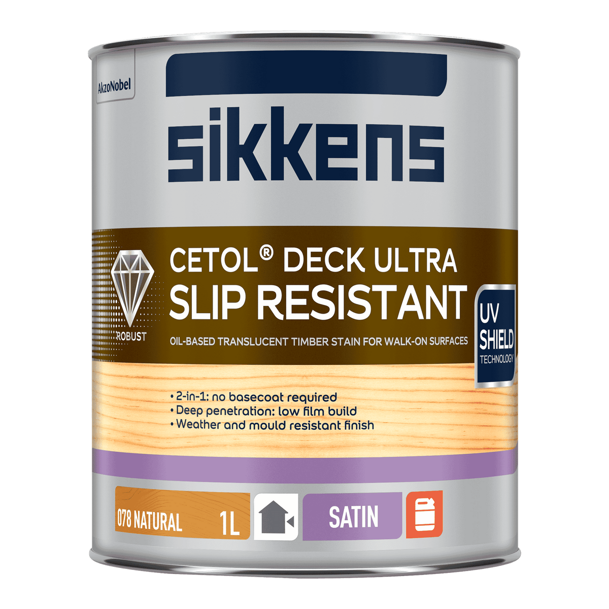 Sikkens Cetol Deck Ultra Slip Resist - Natural 1L | Hobeca