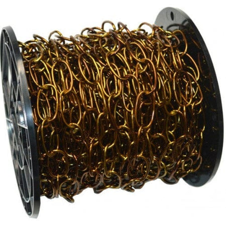 Xcel Reeled Oval Link Chain 2.8mm x 33mm - 30m Bronze | Hobeca
