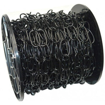 Xcel Reeled Oval Link Chain x 33mm - 30m Black