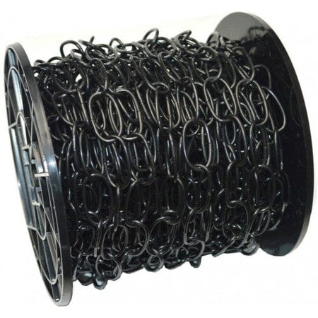 Xcel Reeled Oval Link Chain 2.8mm x 33mm - 30m Black | Hobeca