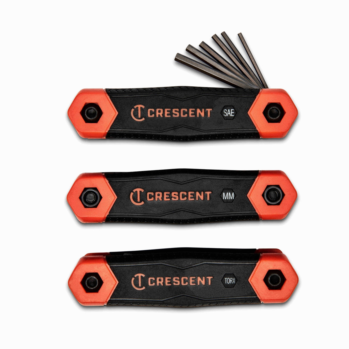 Crescent 3Pc Folding SAE/Metric/Torx Key Set | Accent Tools