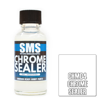 Airbrush Paint 30ml Hyperchrome Chrome Sealer Alcohol Base Scale Modellers Supply | Formula