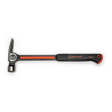 Crescent 22oz steel framing hammer with textured grip and magnetic nail starter