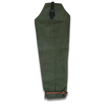 Taurus canvas and leather leggings with zip side opening, size XL