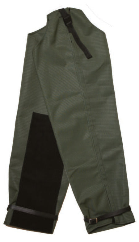 Taurus Canvas/Leather Leggings Zip Side Open Med | Hobeca