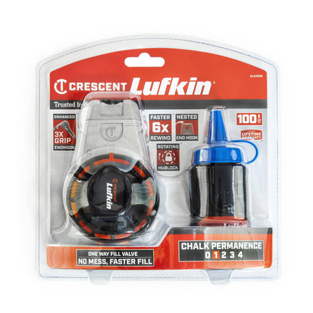 Crescent 30m Aluminium Reel w/ 85g/3oz Blue Chalk | Accent Tools