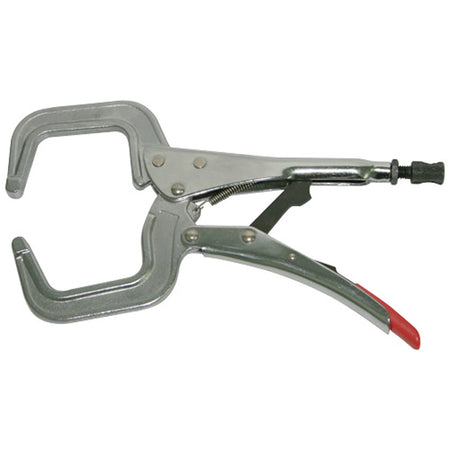 Strong Hand Locking C Clamp with Round Tip | Hobeca