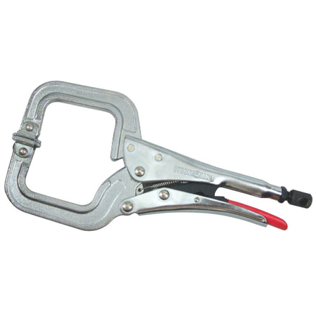 Strong Hand Locking C Clamp with Swivel Pads | Hobeca