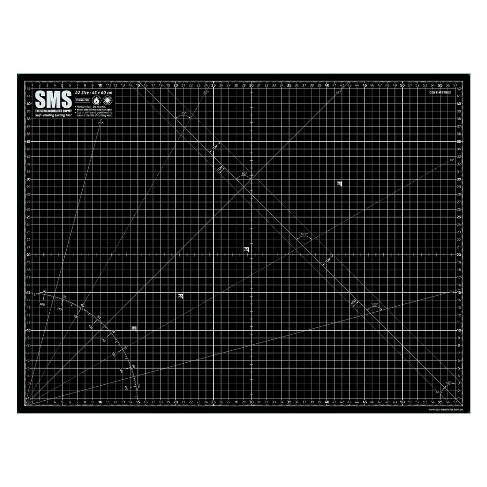 Scale Modellers Supply Sms Premium Cutting Mat A2 Black | Formula