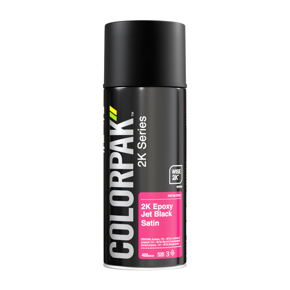 Colorpak 2k Series Epoxy Top Coat Jet Black Satin 400ml